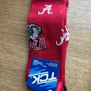 Alabama Crimson Tide Red Athletic Socks